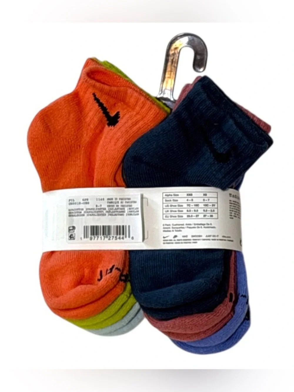 Kids Nike Dri-FIT Performance Plus Cotton Cushioned Socks 12 Pairs Multicolor